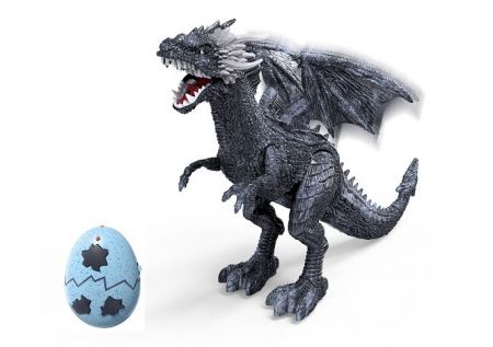 Ledový drak dýmící s efekty RC na dálkové ovládání 56 cm