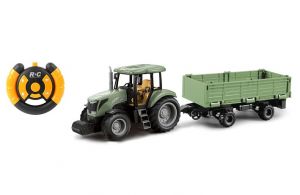 Traktor s vlečkou RC na dálkové ovládání 40 cm