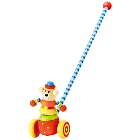 Jezdík medvěd na tyči dřevěný 55cm