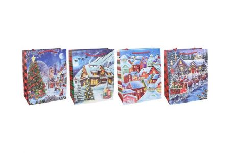 Dárková taška M 26x32x10 cm VÁNOCE