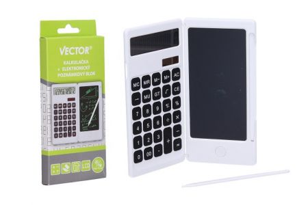Kalkulačka + elektronický poznámkový blok VECTOR