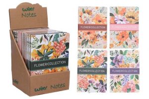 Notes linkovaný 21x14,5 cm, 80 stran - Kvítí