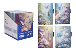 Notes linkovaný 14x21 cm, 80 stran motýli