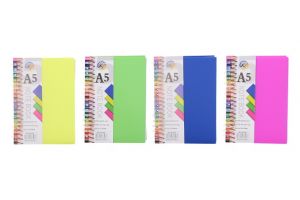 Notes spirála linkovaný A5 15x21 cm, 100 stran