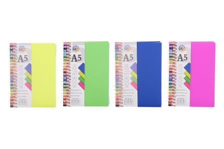 Notes spirála linkovaný A5 15x21 cm, 100 stran