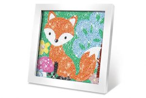Kreativní set obraz s kamínky liška 17cm
