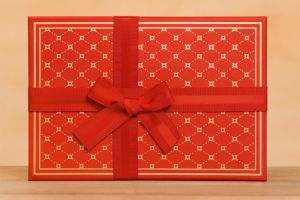 Dárková krabička červená malá