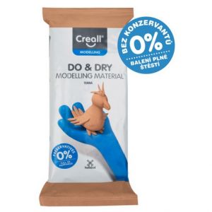 Creall samotvrdnoucí modelovací hmota hnědá 500 g