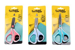 Nůžky 17 cm, 4 druhy