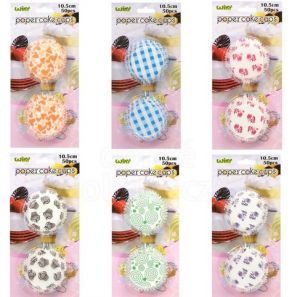 Košíčky cukrářské barevné 10,5cm (pr. 4,5cm, v. 3cm) - 50ks