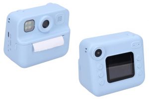 Dětský digitální fotoaparát s tiskárnou modrý - foto 12Mpx, video Full HD
