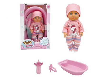 Miminko s vaničkou růžové 20cm