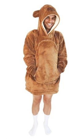 Cozy Noxxiez CH364 Kapybara - hřejivá televizní mikinová deka s kapucí pro teenagery a dos
