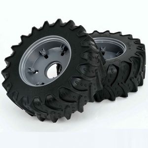 -BRUDER 43164 ZADNÍ KOLA TRAKTOR DEUTZ NÁHRADNÍ DÍL - DOPLNĚK