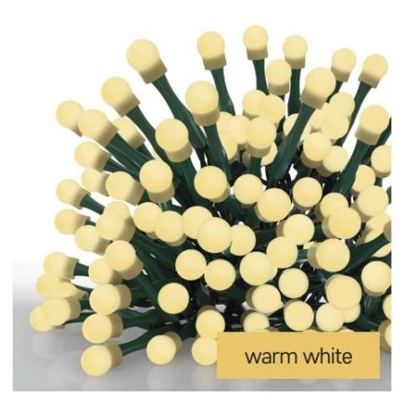 EMOS LED vánoční cherry řetěz – kuličky, 48 m, venkovní i vnitřní, teplá bílá, programy,ča