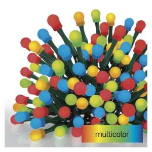 EMOS LED vánoční cherry řetěz – kuličky, 30 m, venkovní i vnitřní, multicolor, programy,ča