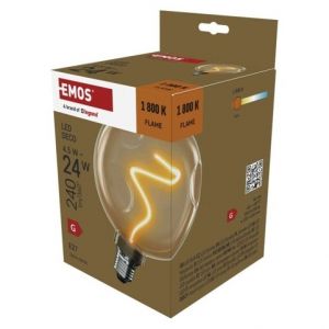 EMOS LED žárovka DECO CG125A / E27 / 4,5 W (24 W) / 240 lm / flame