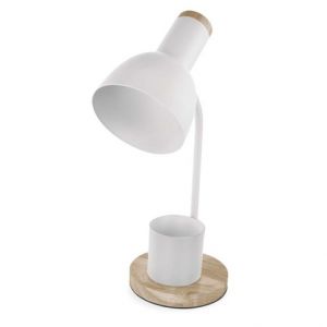 EMOS Stolní lampa POPPY na žárovku E27, bílá