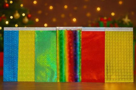 Dárkový hologramový samolepící sáček velký 23s34cm cm 1ks