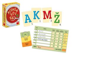 Písmenkovka - hra se slovy cestovní společenská hra v krabici 12x16x5cm