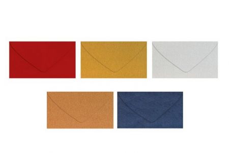 Dopisní obálka metallic C6 114x162mm - mix barev