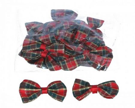 Mašle vánoční 4cm/6cm  balení 24ks