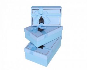 Dárková krabička s mašlí – modrá