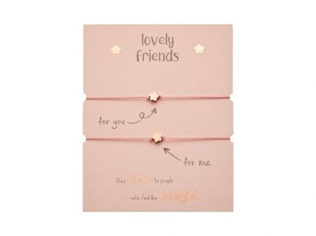 Gifty - Lovely Friends náramek - rg. plated Flower