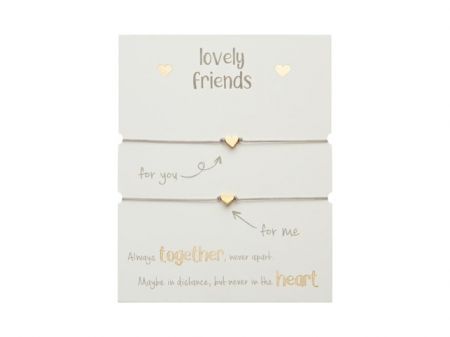 Gifty - Lovely Friends náramek - g. plated Heart