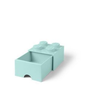 Úložný box se zásuvkou "Brick", tyrkysová, LEGO 40051742