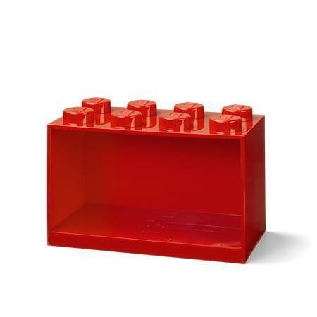Polička &quot;Brick 2x4&quot;, červená, LEGO 41151730