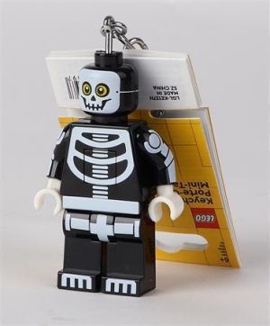 Klíčenka s LED osvětlením &quot;Skeleton Guy&quot;, LEGO LGL-KE137H