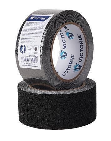 Protiskluzová páska, černá, 50 mm x 5 m, VICTORIA FACILITY