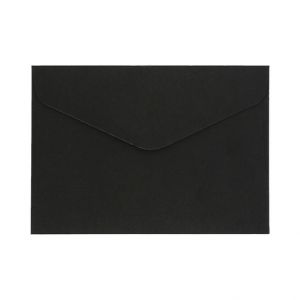 Ozdobné obálky Smooth - C6, 120 g/m2, černé, 10 ks                   
