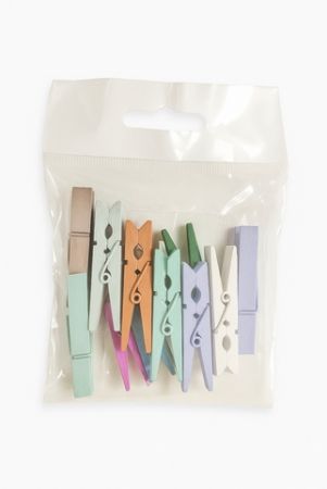 Kolíčky dřevěné 47mm barevé