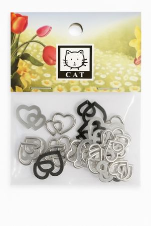 Dekorace srdíčko stříbrné 