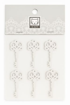 Dekorace dřevěné klíč s lepíkem