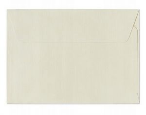 Ozdobné obálky Holland - C6, 120 g/m2, struktura látky, krémové, 10 ks         