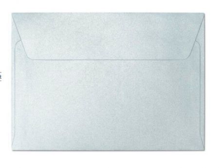 Ozdobné obálky Millenium - C6, 120 g/m2, metalické, světle modré, 10 ks