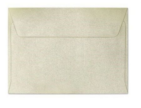 Ozdobné obálky Millenium - C6, 120 g/m2, metalické, krémové, 10 ks