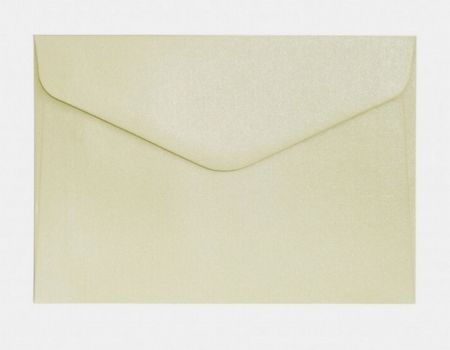 Ozdobné obálky Pearl - C6, 150 g/m2, perleťové, krémové, 10 ks