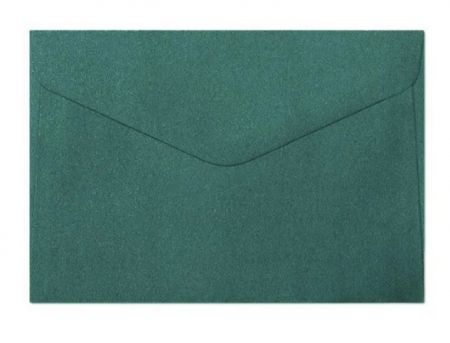 Ozdobné obálky Pearl - C6, 150 g/m2, perleťové, zelené, 10 ks
