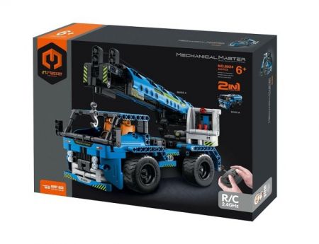 Stavebnice iM.MASTER nákladní auto RC 2v1plast 2,4GHz 401 dílků na baterie v krabici 35x27