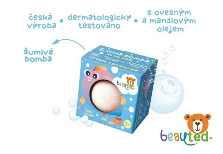 Šumivé kostky do koupele s probiotiky beauted v krabičce