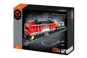 Stavebnice iM.MASTER vlak s kolejemi plast 2,4GHz 617 dílků dobíjecí pack v krabici 42x30x