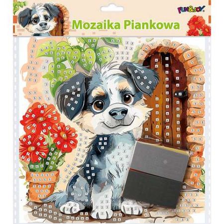 Pěnová mozaika samolepicí – Pejsek 27x29cm