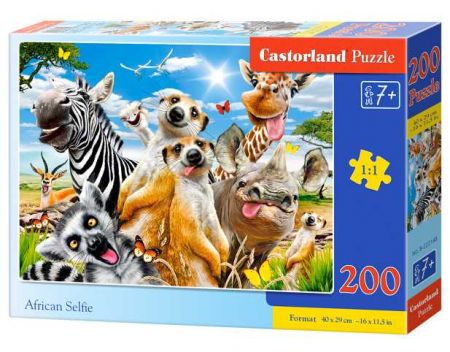 Castorland  Puzzle 200 dílků – Africké selfie