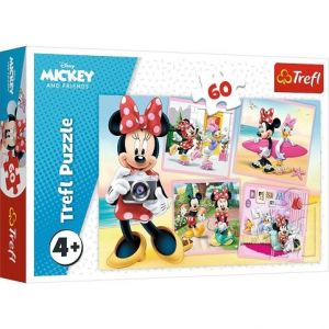 Puzzle 60 dílků Trefl – Roztomilá Minnie