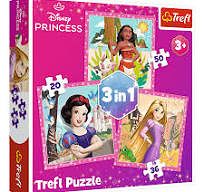 TREFL Puzzle 3v1 Princezny