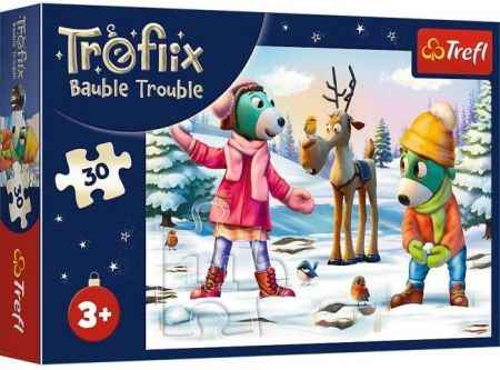 TREFL Puzzle 30 dílků Vánoční čas  Treflikov